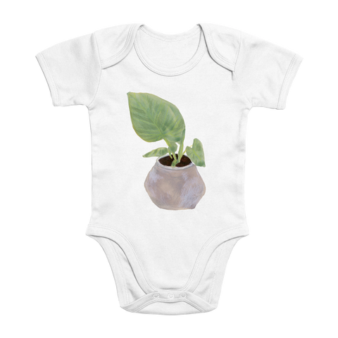 Grow Baby Organic Bodystocking (white)