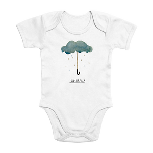 Unbrella Organic Baby Bodystocking (white)