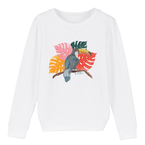 Toucan Dance Organic Children's Sweatshirt - Sizes: 3-12 Years