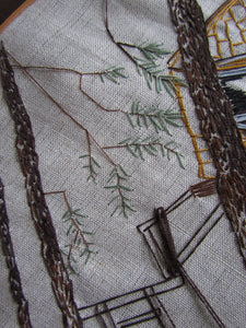 Detail - Treehouse embroidery by Ida Marie