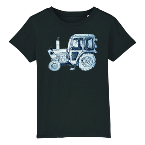 Blue Tractor Organic Cotton Children's T-Shirt (more colours) - Sizes 3-12 Years