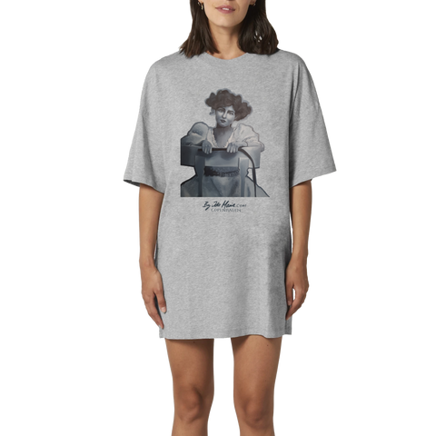 Woman with a Whip Organic Cotton Oversized Women's T-Shirt Dress