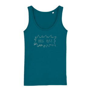 Hell Yes (green) Organic Cotton Women's Tank Top (more colours)