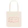 Hell Yes (pink) Organic Canvas Tote Bag