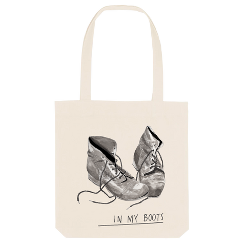 In My Boots Organic Canvas Tote Bag