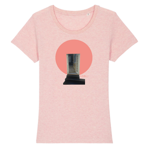 Copenhagen Stairs (pink) Organic Women's Cotton T-Shirt