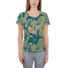 Jungle Pattern All-Over Print Women's Athletic T-shirt