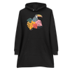 Toucan and Leaves Organic Hoodie Dress