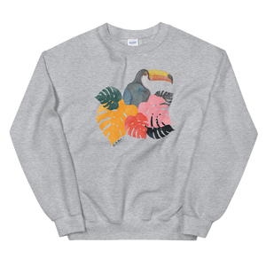 Toucan and Leaves Unisex Sweatshirt